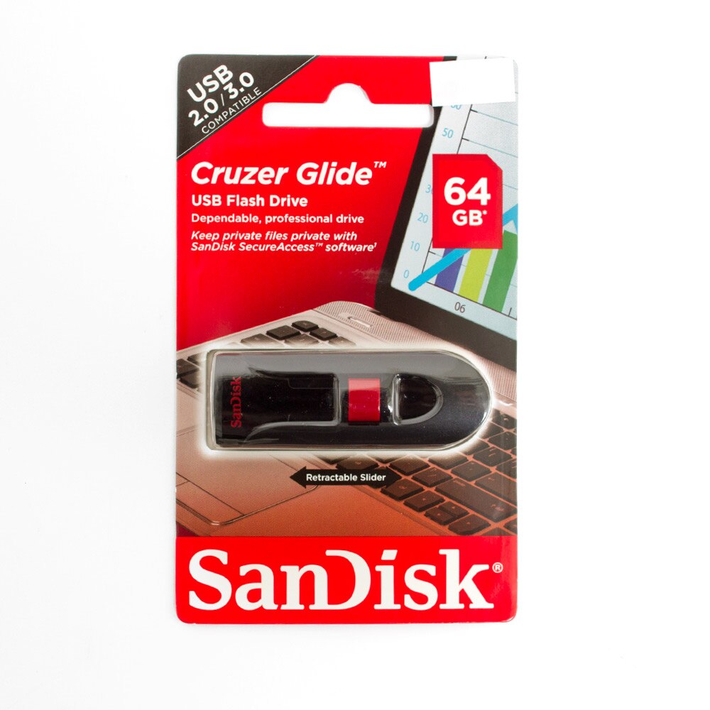 SanDisk, USB Flash Drives & RAM, Tech, Cruzer. Glide, 239020, 64 GB